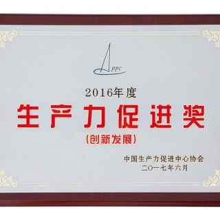2017年獲全國生產力促進創新發展獎